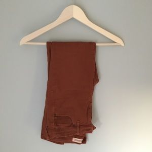 Madewell High Riser Skinny in Rust